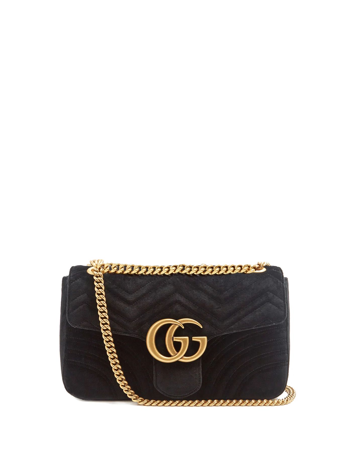 GG Marmont mini quilted-velvet cross-body bag | Matches (US)