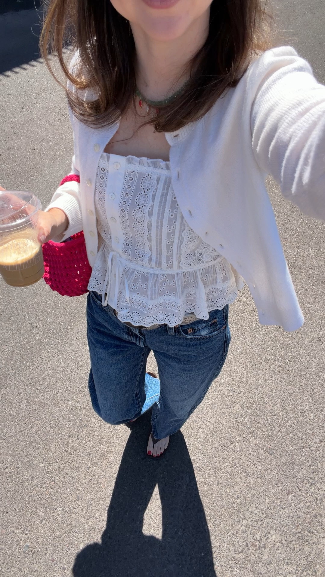 The kind of outfit I reach for when I want to feel put together without overthinking it.

This eyelet top is one of those pieces that instantly elevates denim—lightweight, feminine, and actually petite-friendly (no awkward length or bulk). Paired it with easy straight-leg jeans that hit just right at 5’2 and simple sandals I wear on repeat.

Everything here mixes with so much in my closet, which is why I keep grabbing it again and again. Effortless, flattering, and works for real life.

petite friendly outfits, 5’2 style, mom outfits

Top XS 
Jeans 25


Comment SHOP below to receive a DM with the link to this post on my LTK ⬇ https://liketk.it/67egW #ltkpetite #ltkfestival #ltkootd