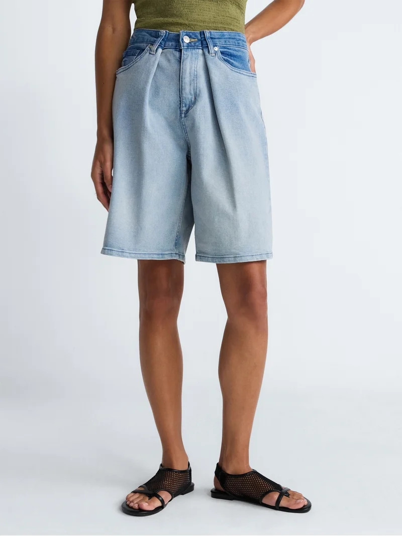 Scoop Women's and Women's Plus Mid-Rise Shorts, 9'' Inseam, Sizes 0-26W | Walmart (US)