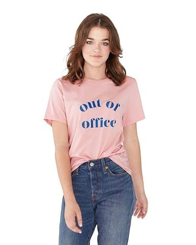 ban.do Women's Short Sleeve Classic Tee, Out of Office | Amazon (US)