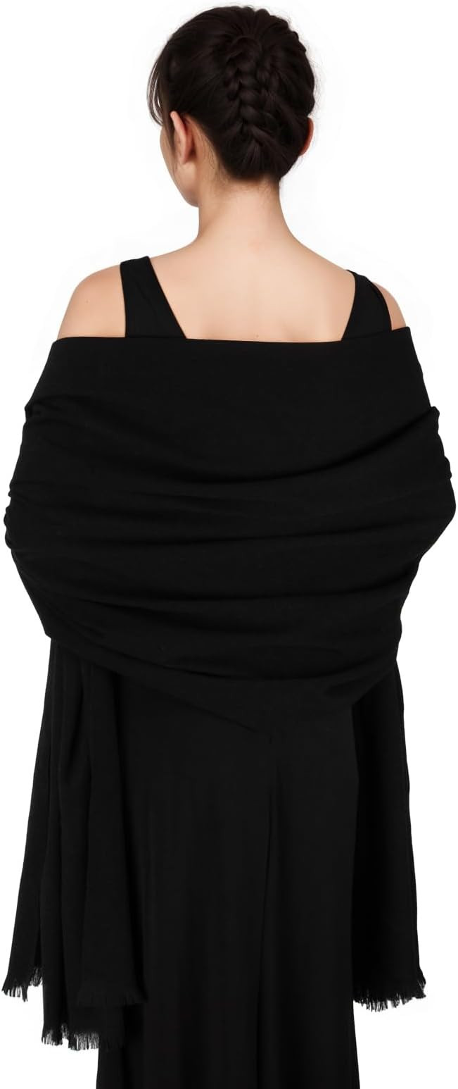 Pashmina shawls and wraps for Evening Dresses Scarf for Women Winter Shawl Wraps for Women Weedin... | Amazon (US)