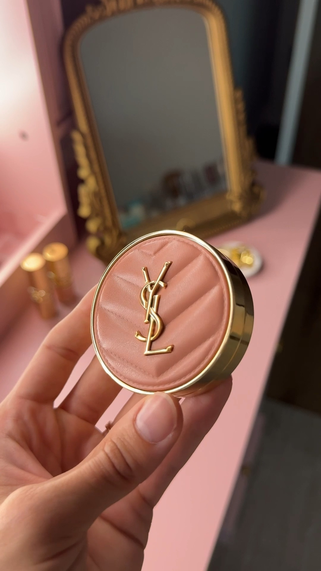 NEW from Yves Saint Laurent YSL Beauty: Make Me Blush color 23 Hot Mauve warm rosy taupe matte, YSL Candy Glaze Lip Gloss Stick color 21 Shimmer Nude sheer pearlescent & YSL Loveshine Plumping Lip Oil color 100 Sparkling Dream pearlescent champagne shimmer limited edition! 

#LTKGiftGuide #LTKHoliday #LTKBeauty
