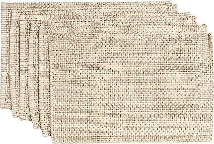 Sweet Home Collection 100% Cotton Placemats for Dining Room Rectangle Two Tone Woven Fabric 13" x... | Amazon (US)