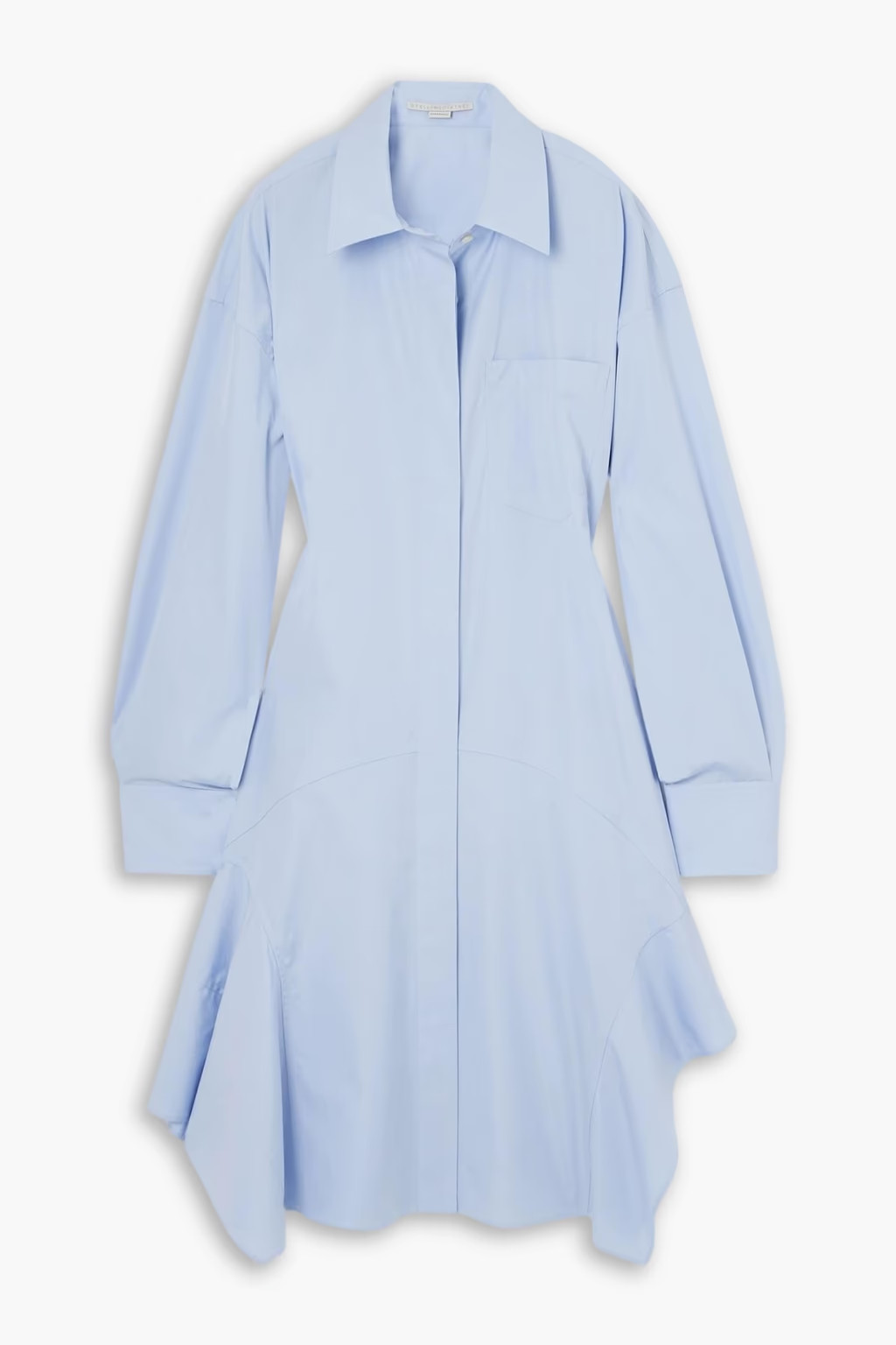 Asymmetric cotton-poplin shirt dress | The Outnet (UK and Europe)