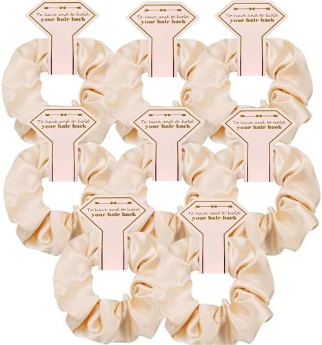8pcs Satin Bridesmaid Proposal Gifts Hair Ties Hair Scrunchies Bachelorette Party Favors Satin Br... | Amazon (US)