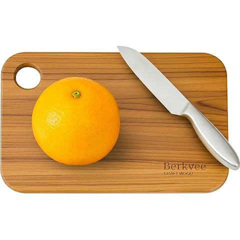 2 PCs Berkvee Small FSC-CERTIFIED Bamboo Wood Cutting Board Set – Mini Lightweight Wooden Cutti... | Amazon (US)