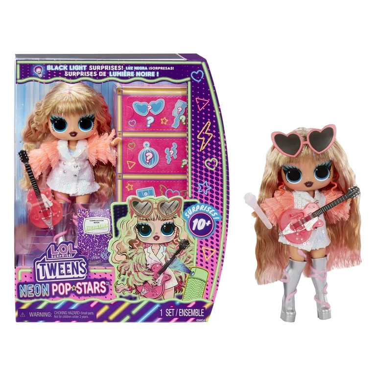 LOL Surprise Tween Neon Pop Stars Fashion Doll, Thea Stars, for Kids Ages 4+, 12 Inch | Walmart (US)