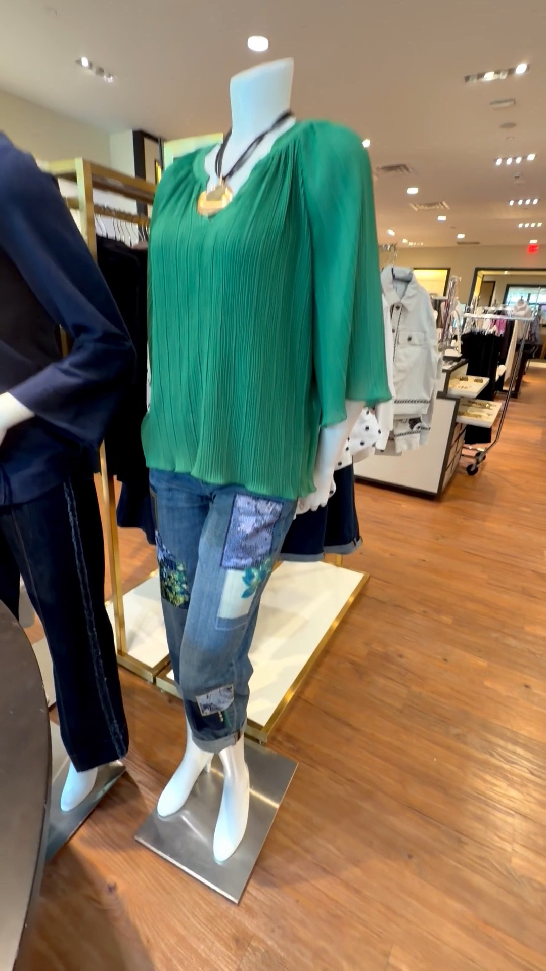 A more relaxed fit through the hips and thighs, these boyfriend jeans sit just below the natural waist. A touch of whimsy helps define this denim design with luxe patchwork jeans
Textured pleated chiffon blouse
Boho style, travel style, spring - summer style
I wear a size 0 in Chico’s unique sizing. 
I am 5’7” and 130 #’s 


#LTKOver40 #LTKTravel #LTKSaleAlert