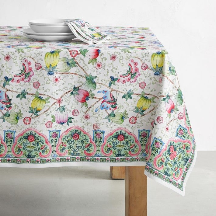 Famille Rose Tablecloth | Williams-Sonoma
