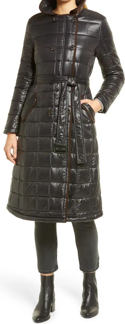 Sam Edelman Box Quilt Trench Coat | Nordstrom | Nordstrom