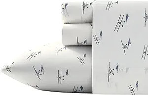 Eddie Bauer Home Collection Cotton Percale Bedding Set, Crisp & Cool, Stylish Home Decor, Twin, S... | Amazon (US)