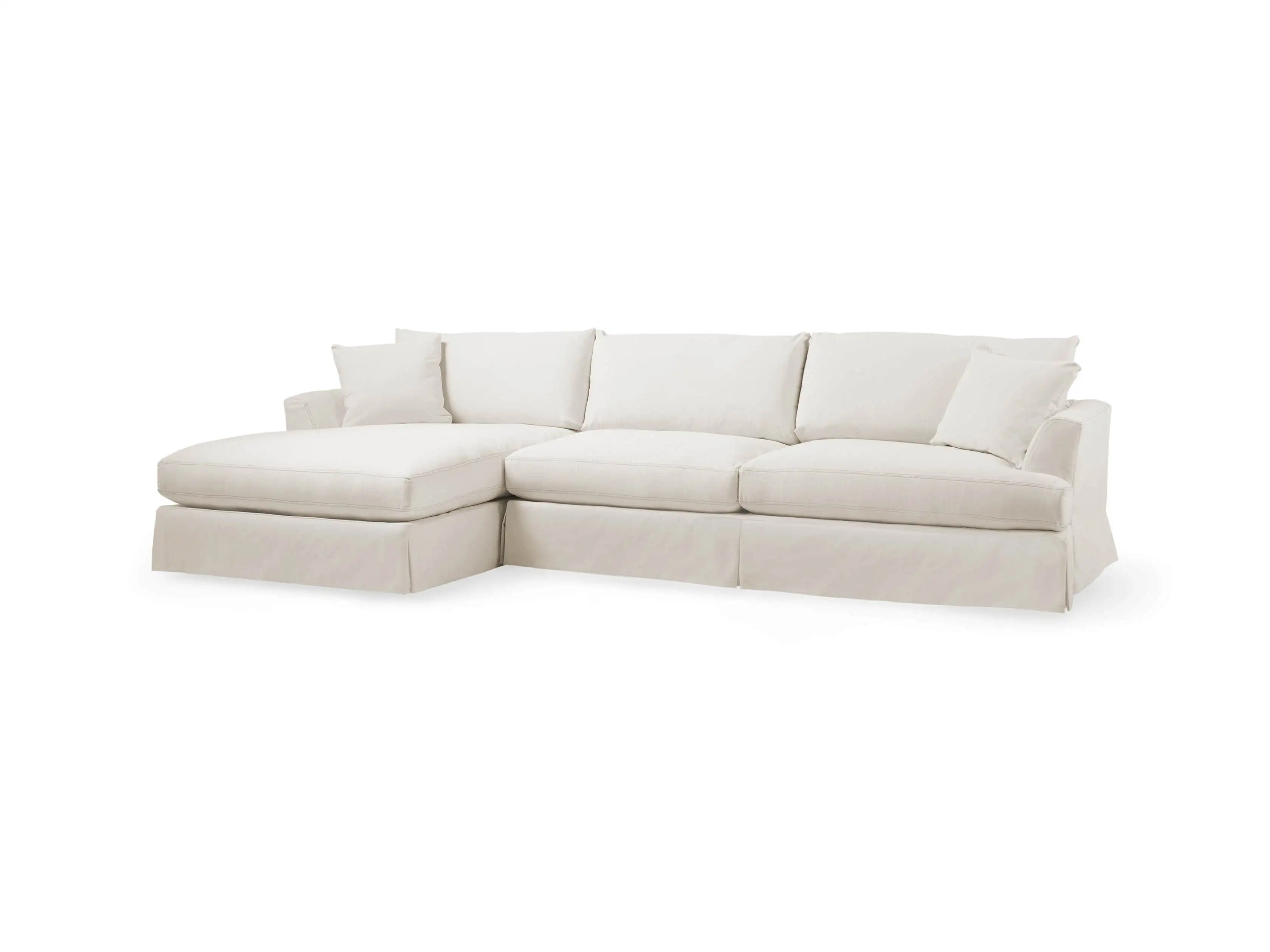 Emory Slipcovered Two Piece Sectional | Arhaus