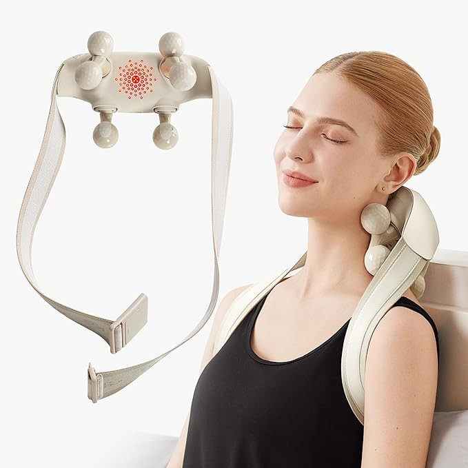 SKG Neck Massager for Pain Relief Deep Tissue 6D Kneading Cordless Shiatsu Neck and Shoulder Mass... | Amazon (US)