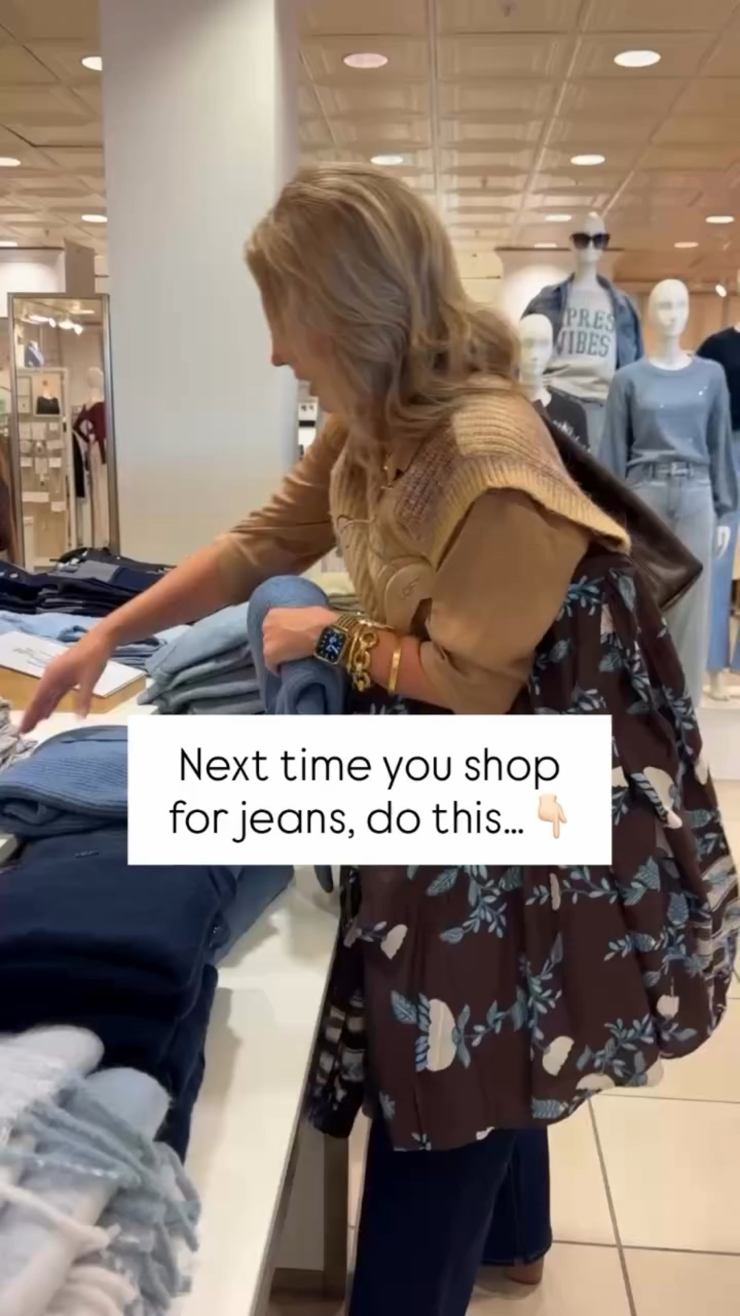 Denim shopping doesn’t have to be frustrating if you know what to look for. 

Next time you’re on the hunt for the perfect pair, remember this: 

🔹 Know your rise preference — Do you feel best in high-rise, mid-rise, or low-rise? This small detail makes a big difference in comfort and fit. 
🔹 Check the stretch factor — A little stretch adds comfort, but too much can lead to sagging. Aim for 1-2% elastane for structure and give. 
🔹 Focus on fit, not size — Every brand fits differently, so try multiple sizes to find the one that flatters your body. The number on the tag doesn’t matter — the fit does! 

Bonus tip: If they fit your hips but gap at the waist, a tailor can fix that. Never settle for jeans that don’t make you feel amazing! 

#JeansShoppingTipsSpace #DenimStyleSecrets #FlatteringJeans #PerfectFitEveryTime #PersonalStylistTips BodyConfidentStyle ShoppingMadeSimple WardrobeConfidence StyleForRealLife PersonalStylist NashvilleStylist