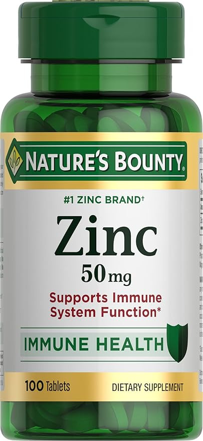 Nature’s Bounty Zinc 50mg | Immune System, Skin, & Antioxidant Health Support | Contributes to ... | Amazon (US)