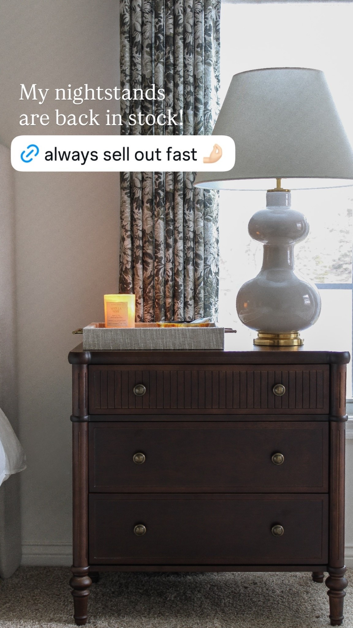 My nightstands are back in stock!  

#LTKHome