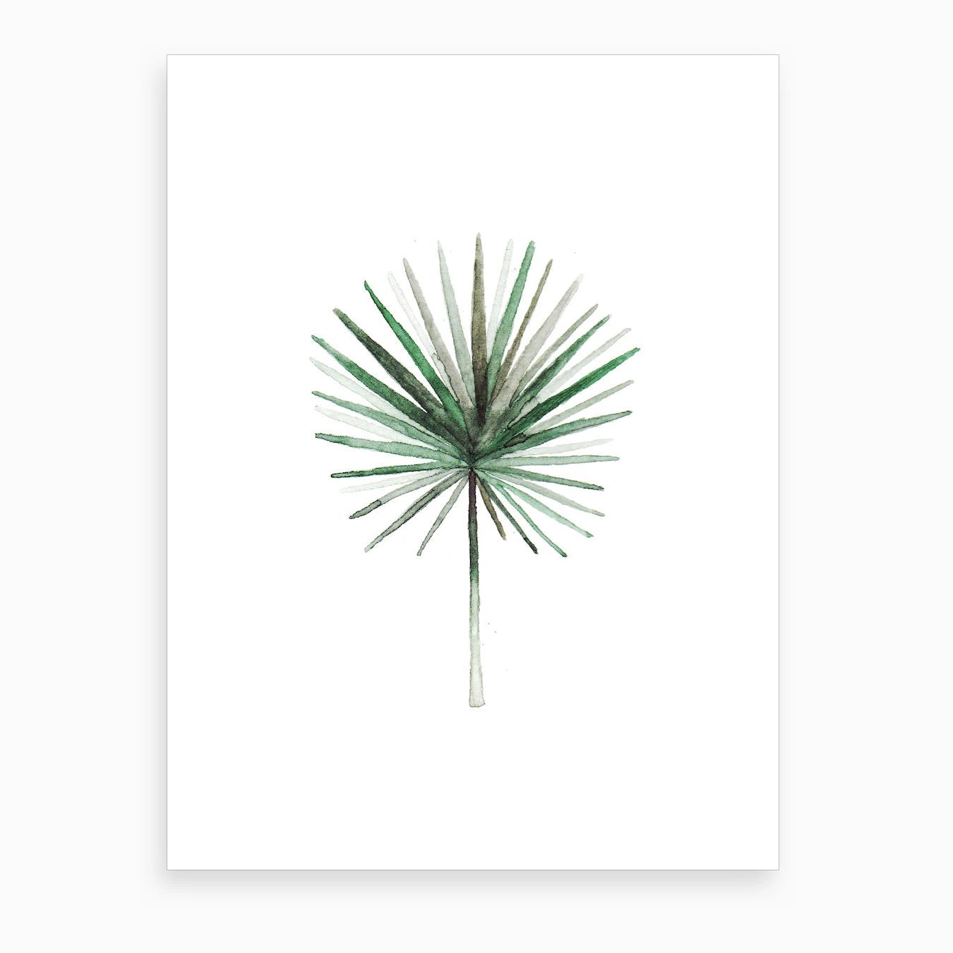 Simple Palm Leaf Art Print | Fy! (UK)