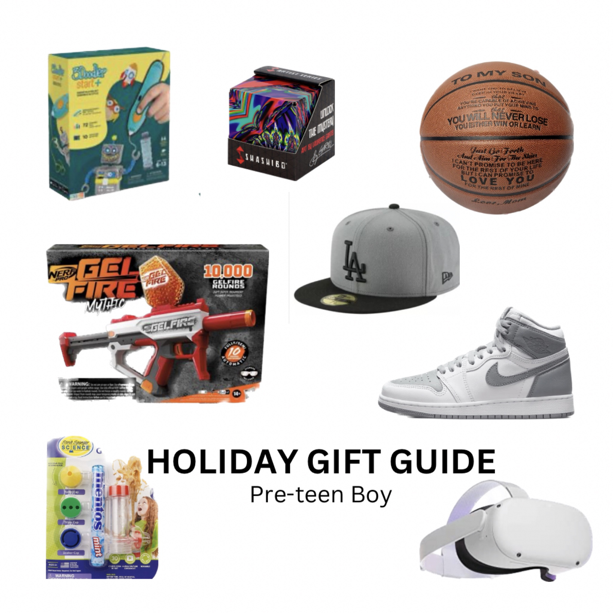 Preteen gifts, boy gifts, personalized basketball, Nike, sneakers, shoes, birthday gift for boys, Christmas gift idea, Amazon finds, target, Best Buy, nerf gun, new era cap

#LTKGiftGuide #LTKkids #LTKHoliday