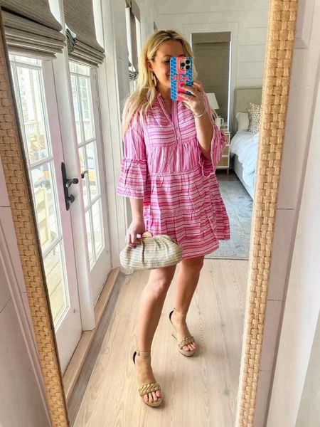 I love this pink dress for spring a summer. Also comes in blue!! Wearing a small. Code FANCY15 for 15% off 

#LTKfindsunder100 #LTKstyletip #LTKSeasonal