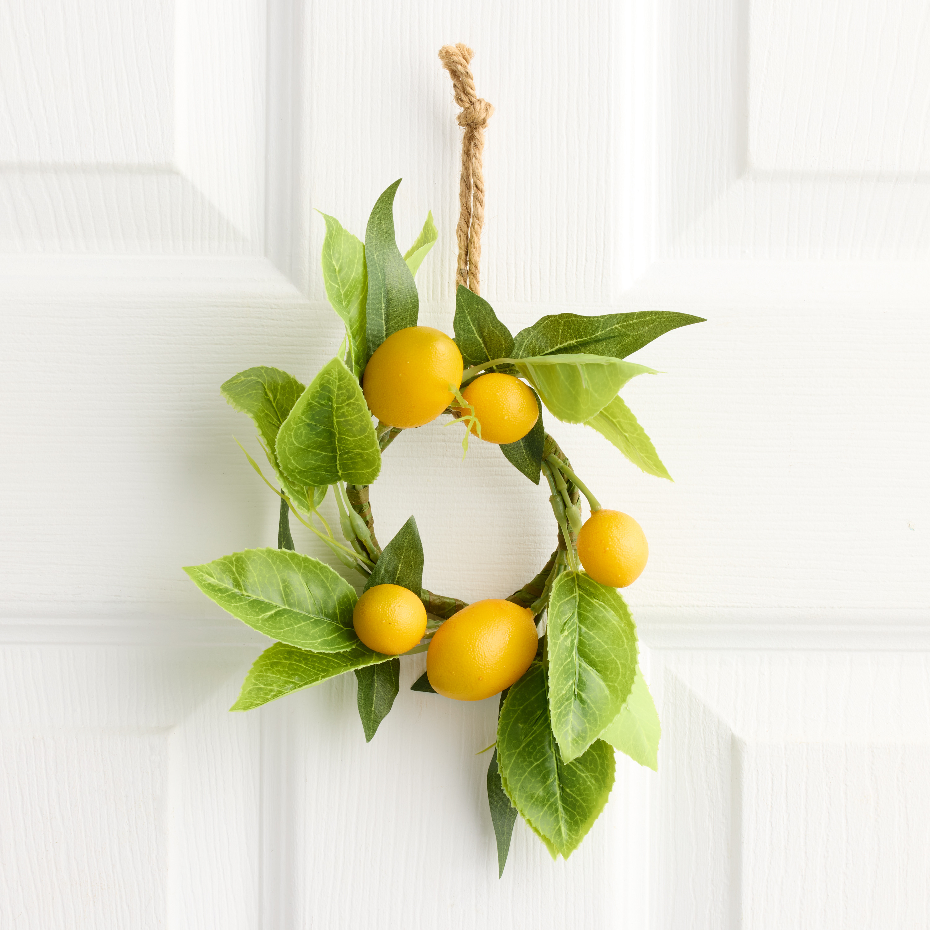 Mini Faux Lemon Wreath | World Market