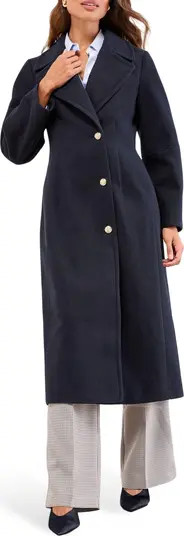 Button Longline Coat | Nordstrom