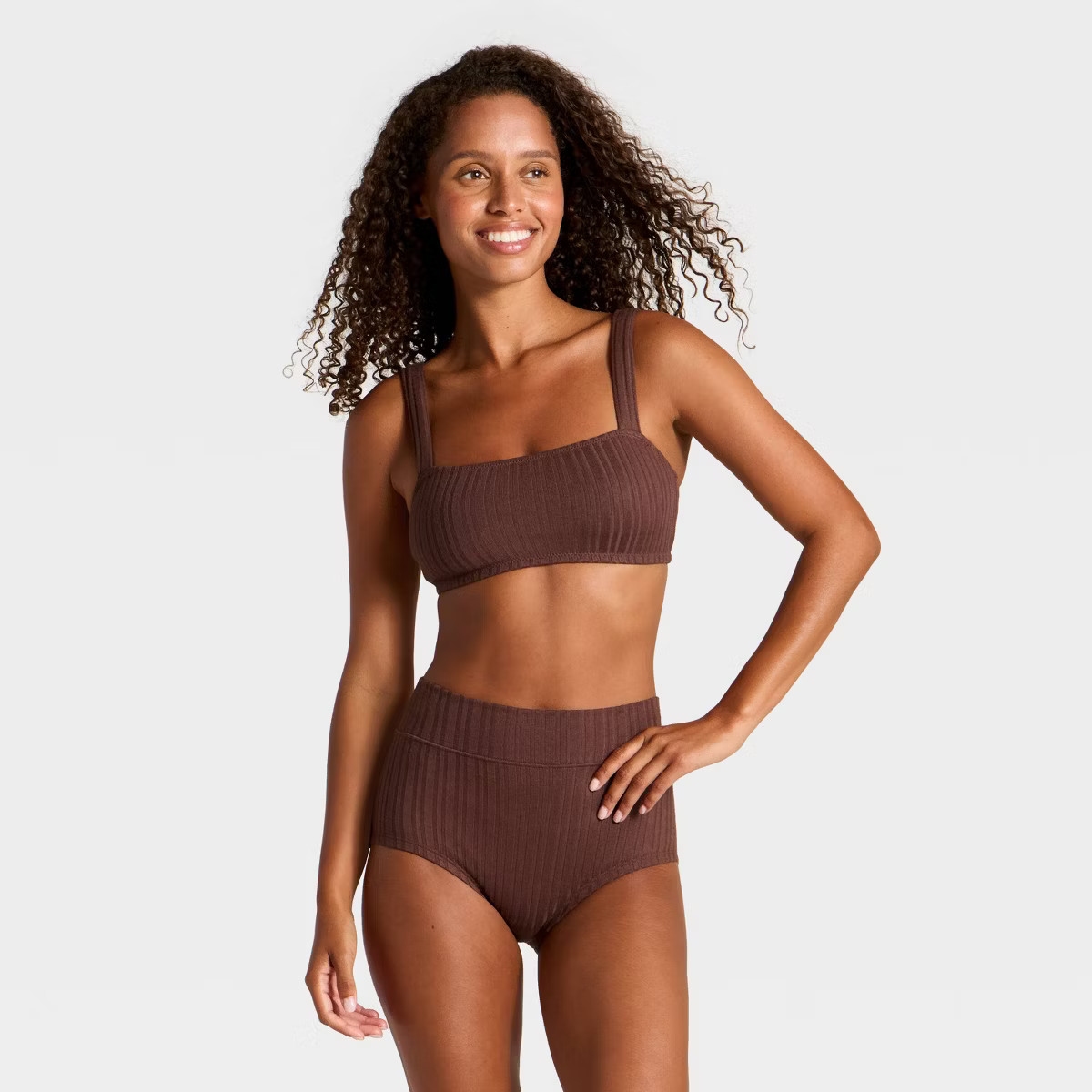Women's Sweater Rib Bra & Hot Pant Set - Wild Fable™ | Target