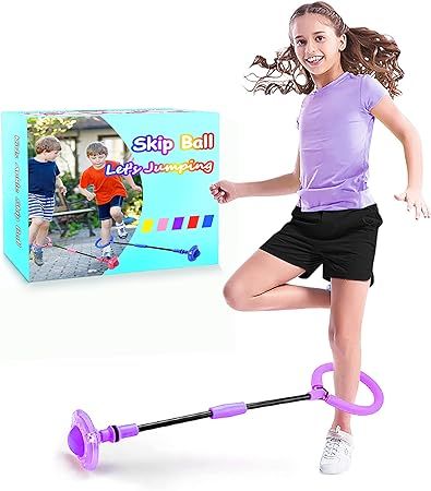 BEBJUIL Kids Skip Ball,Foldable Ankle Skip It Ball Flashing Jumping Ring Colorful Sports Swing Ba... | Amazon (US)