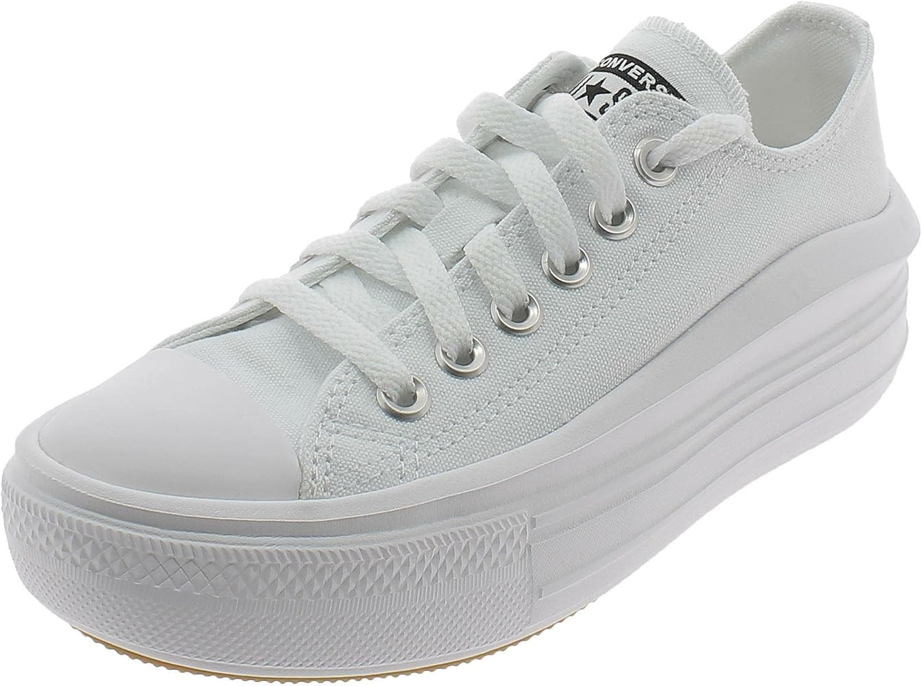 Amazon.com | Converse Chuck Taylor All Star Move Platform Ox White/White/White 9 B (M) | Fashion ... | Amazon (US)