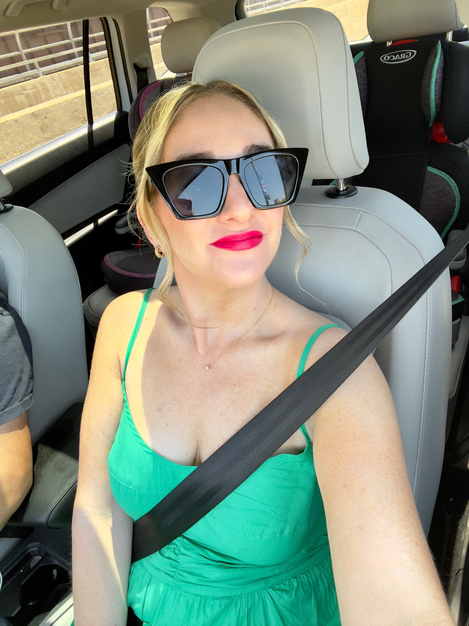 Target green dress perfect for summer and target sunglasses. Dress is great for weddings too  

#LTKSeasonal #LTKParties #LTKWedding