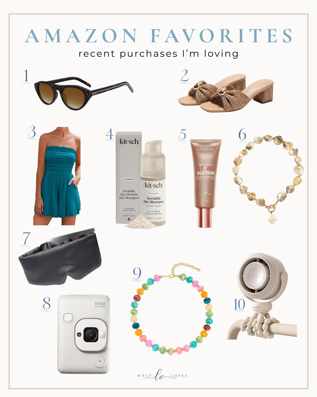 Recent purchases I’m loving lately 🤍
Rounding up a few Amazon favorites — summer accessories, beauty finds, comfy essentials, and little things that make everyday life easier + cuter. 

Everything is linked here to shop 🛍️✨

#amazonfinds #amazonfavorites #amazonfashion #amazonbeauty #summerfinds #ltkfinds 

 #LTKSaleAlert #LTKBeauty #LTKTravel