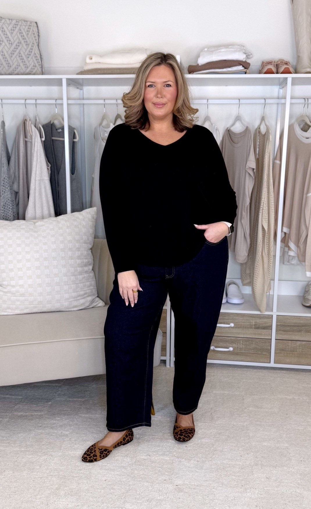 Wearing a 20W in these jeans and 2X in the black tee. 

Plus size fashion, Walmart fashion, affordable fashion, winter outfit ideas, winter layers, midsize fashion, midsize fashion, ootd, mom style

#LTKFindsUnder50 #LTKMidsize #LTKPlusSize