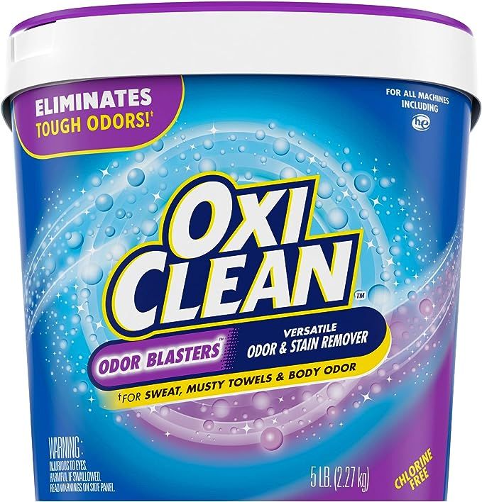 OxiClean Odor Blasters Odor & Stain Remover Powder, Laundry Odor Eliminator, 5 Lbs | Amazon (US)