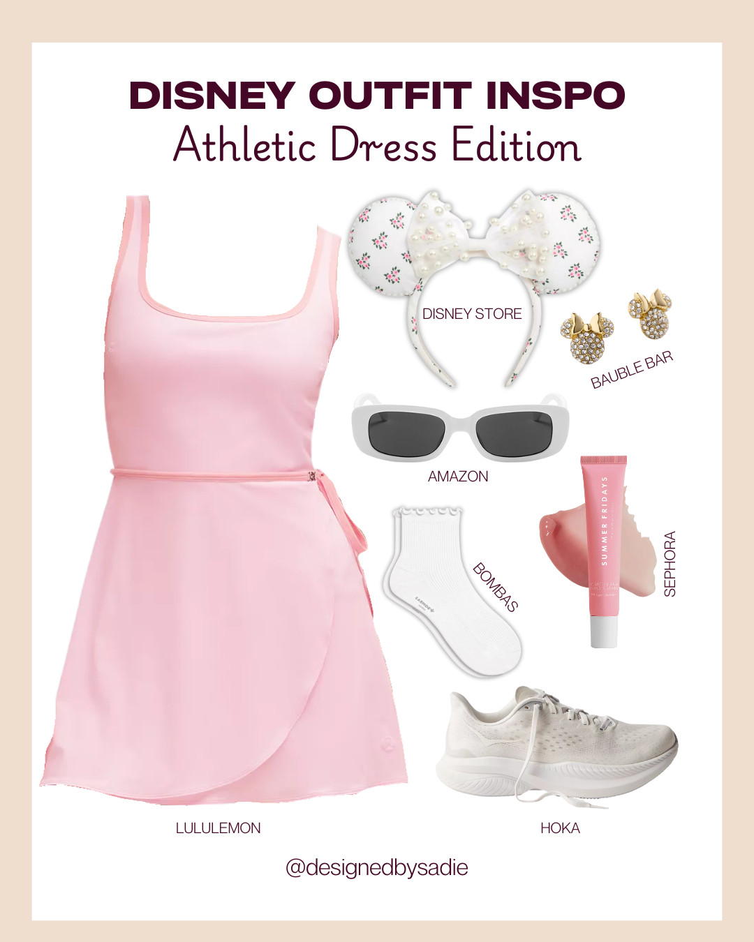 Disney Mom outfit inspo! ☀️🎀 Stay cool, cute & comfy this summer with the cutest athletic dresses — perfect for park days, chasing littles, and matching your accessories like a pro. Linked my go-to Disney looks for your next magical vacation! ✨👟🎒 #DisneyMomStyle #LTKtravel #AthleticDressStyle 

 #LTKSummerEdit #LTKTravel #LTKFamily
