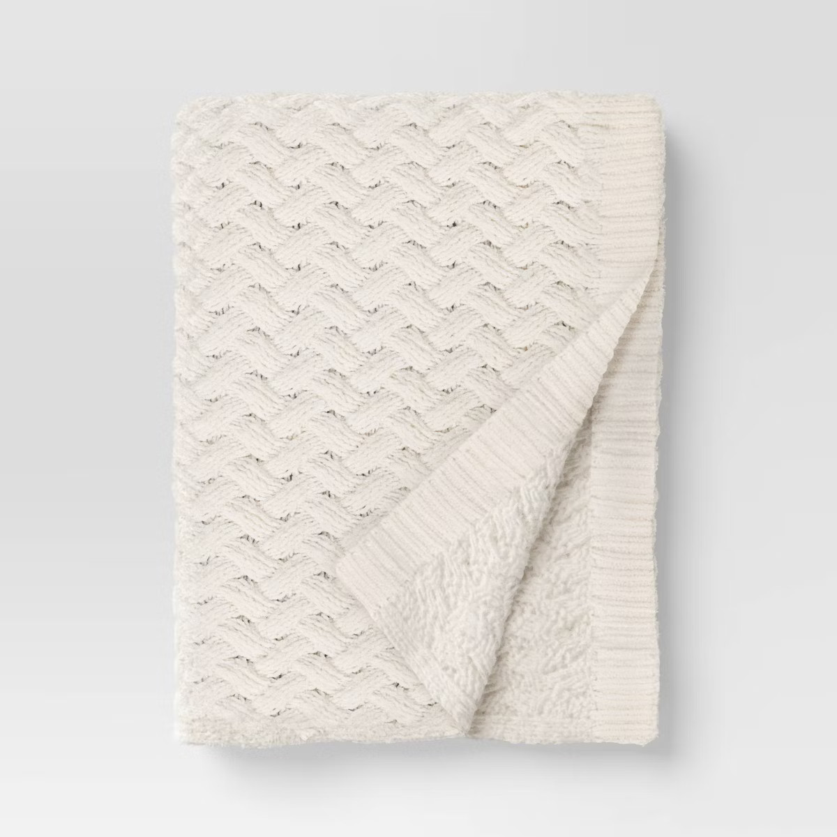 Chunky Chenille Throw Ivory - Threshold™ | Target