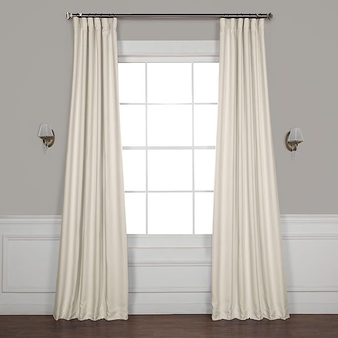 HPD Half Price Drapes BOCH-LN1856-108 Faux Linen Blackout Room Darkening Curtain (1 Panel), 50 X ... | Amazon (US)