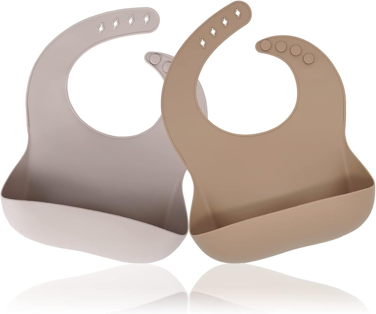 Silicone Baby Bibs, Socub Comfortable Waterproof Silicone Bibs for Babies & Toddlers, BPA Free, with | Amazon (US)