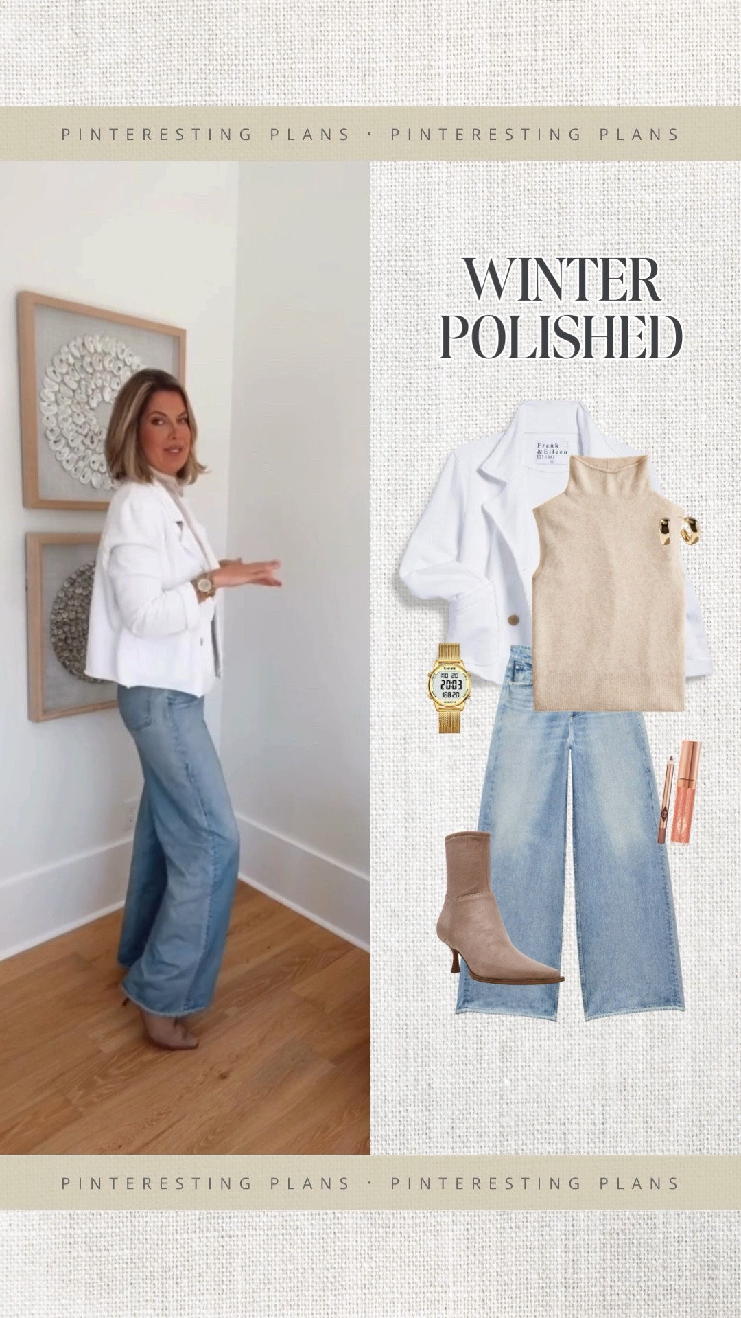 I am 5’11” wearing small tops and 27 sweatshirt jeans. These have a 33” inseam.  I size up .5 in booties to have room for warm socks.  

Sharing other SWEATPANT jeans by the same brand with different inseams.  

#LTKOver40 #LTKTall #LTKootd