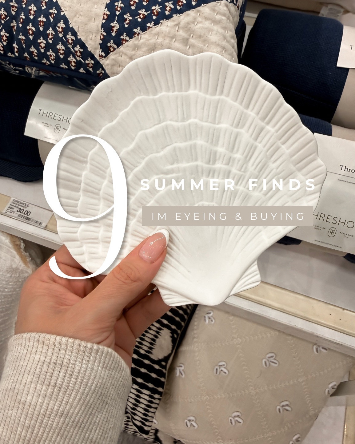 9 summer finds-I'm eyeing & buying!

Target home, coastal home decor, summer style, American flag sweater, boatkin, woven bag, shell purse,

@Target

#LTKHome #LTKSeasonal