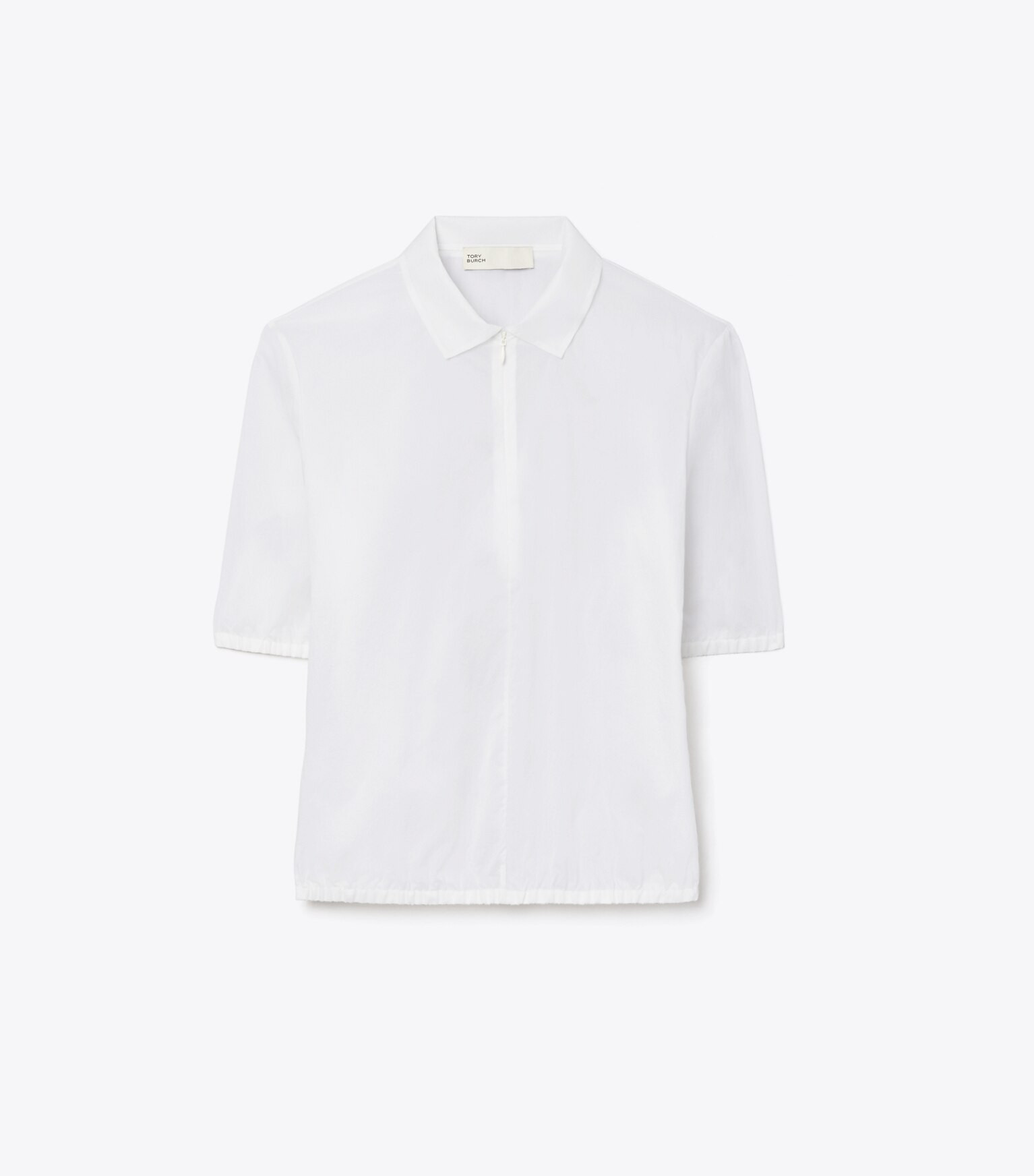 Nylon Taffeta Zip Polo: Women's Designer Tops | Tory Burch | Tory Burch (US)