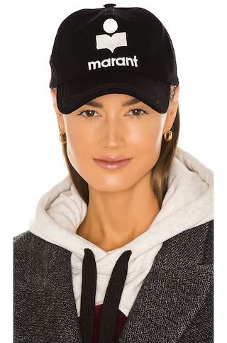 Isabel Marant Tyron Hat in Black & Ecru from Revolve.com | Revolve Clothing (Global)