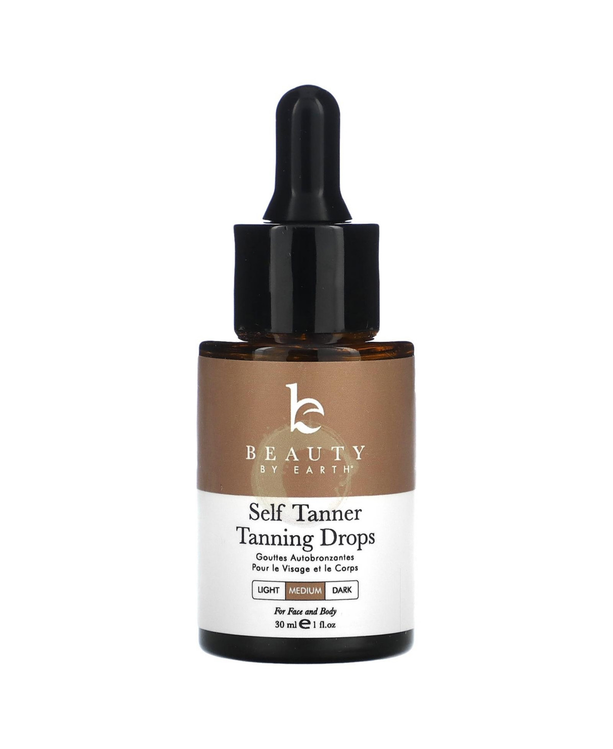 Beauty By Earth Self Tanning Drops - Face Self Tanner Drops Medium Color - Bronzer Drops - Self Tanner for | Macy's