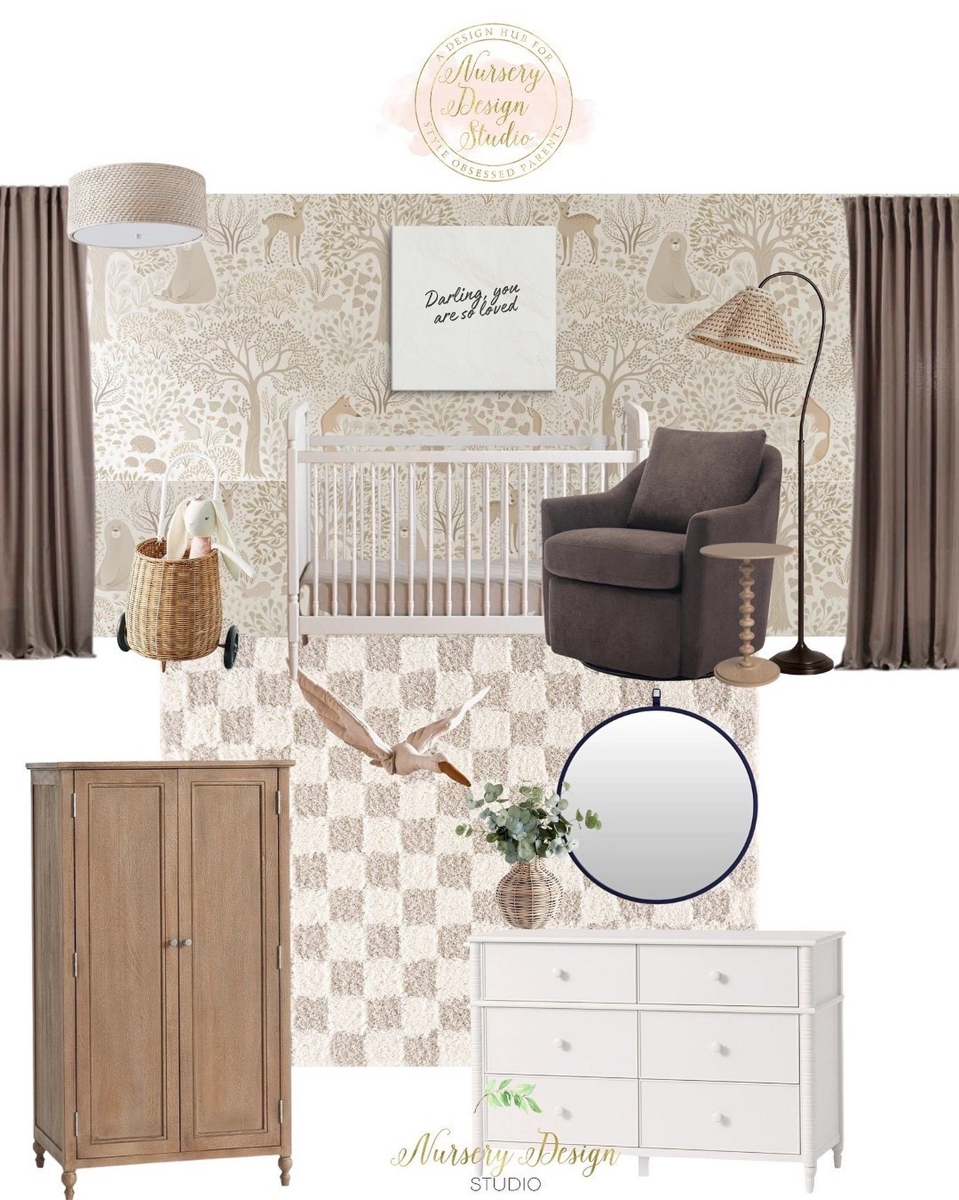 Beautiful girls nursery 

#LTKHome #LTKKids