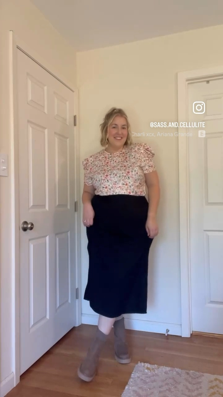 Cute little fall work outfit inspo🌸🤍 
Top - XXL, skirt - XL

#LTKStyleTip #LTKPlusSize #LTKMidsize