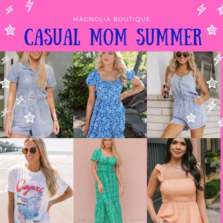 Casual mom summer - kid friendly chasing looks! // Magnolia boutique #ad