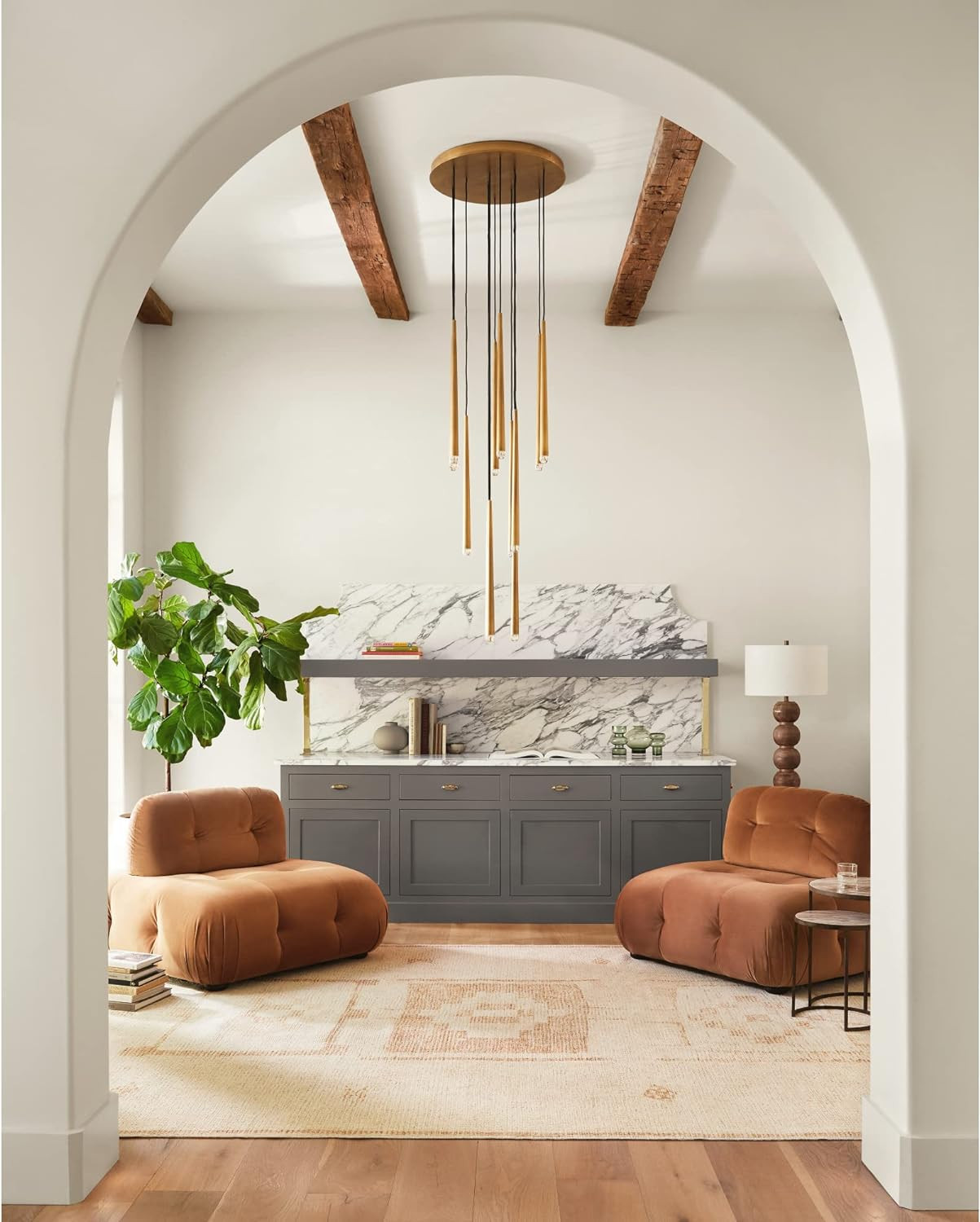 Livabliss x Becki Owens Solana Medallion Runner Area Rug, 2'7" x 7'3", Peach | Amazon (US)