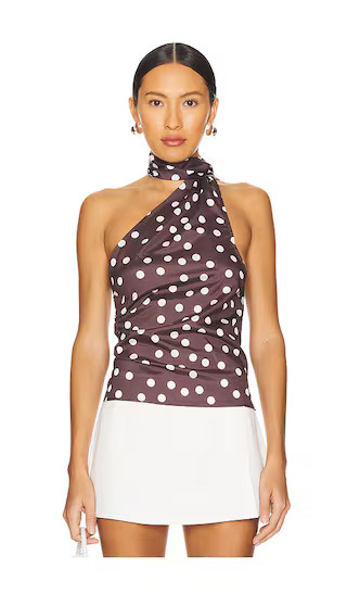 Rialta Top in Brown & White | Revolve Clothing (Global)