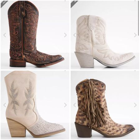 New western boots! Neutrals & browns 



#LTKshoecrush #LTKFestival #LTKstyletip