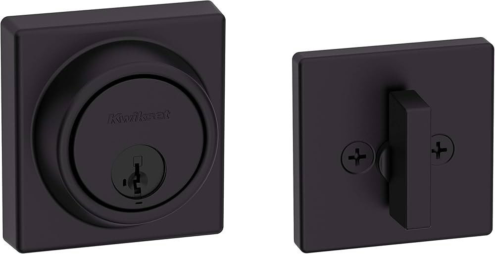 Kwikset 98160-016 Contemporary Key Control deadbolt, Matte Black | Amazon (US)