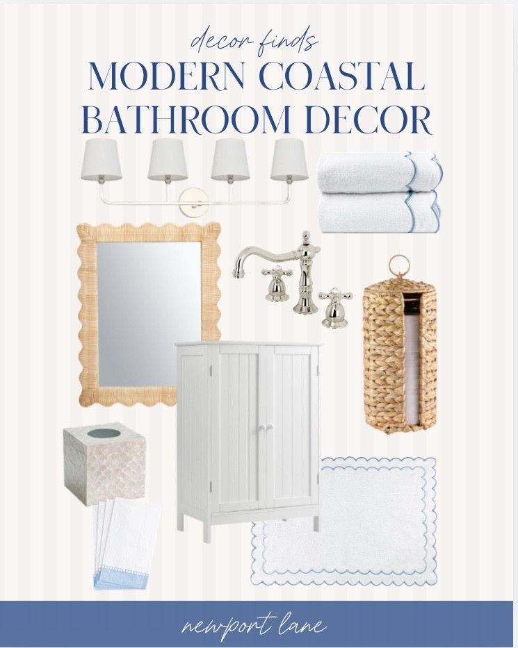 My coastal bathroom decor brings blue and white accents, natural textures, and seaside-inspired pieces for a fresh, spa-like feel. I love how these curated coastal bathroom finds make the space feel bright, breezy, and designer-inspired. 



#LTKSaleAlert #LTKHome #LTKU