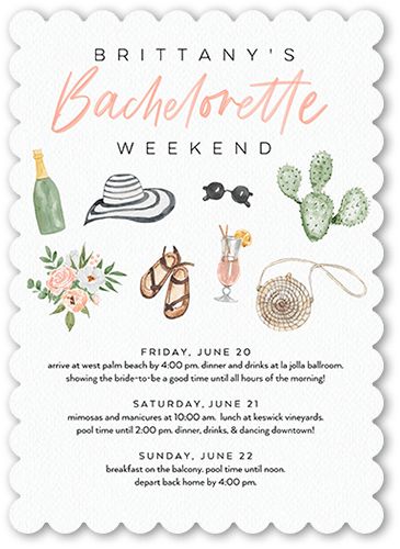 Desert Weekend Bachelorette Party Invitation | Shutterfly